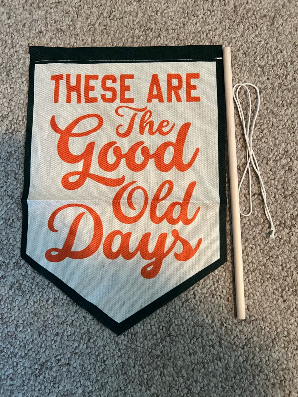 These Are the The Good Old Days Wall Banner